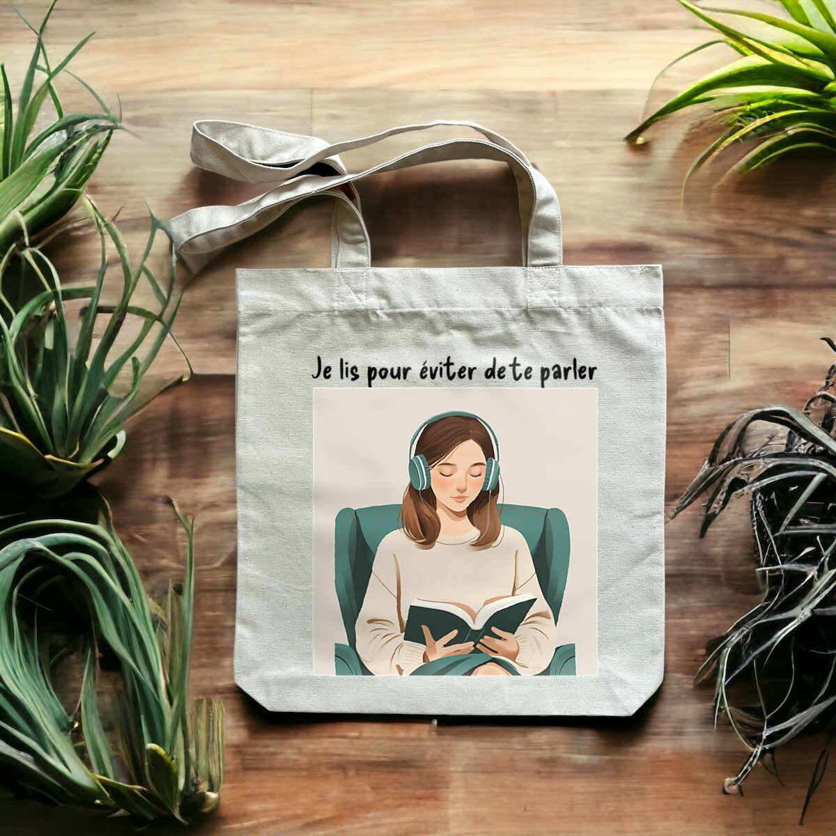 Tote Bag - Je lis pour éviter de te parler