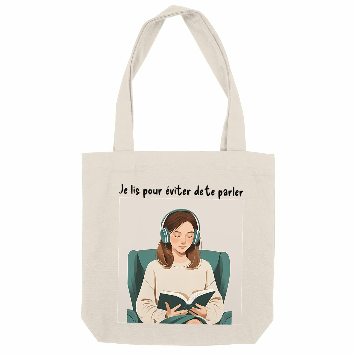 Tote Bag - Je lis pour éviter de te parler